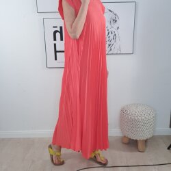 Maxi Plissee Kleid Swing- One Size