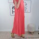 Maxi Plissee Kleid Swing- One Size