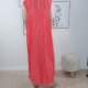Maxi Plissee Kleid Swing- One Size