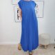 Maxi Plissee Kleid Swing- One Size