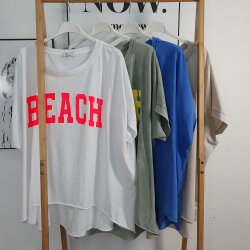Vokuhila Oversized Shirt Beach- One Size
