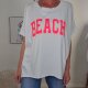 Vokuhila Oversized Shirt Beach- One Size