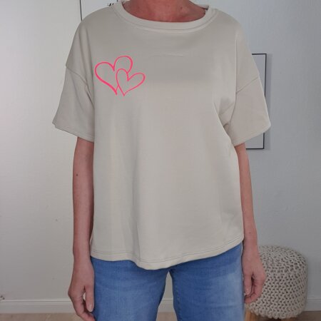 Halbarm Shirt Happy Place- One Size