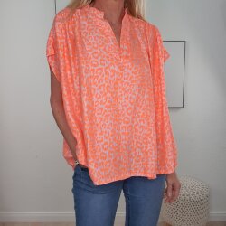 Oversized Blusen Shirt Neon Leo- One Size
