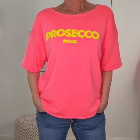 Halbarm Frottee Sweater Prosecco- One Size