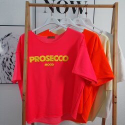 Halbarm Frottee Sweater Prosecco- One Size