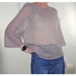 Mohair ¾ Arm Pulli Summer Fluffy- One Size