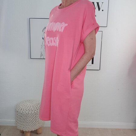 Knielanges Sweat Kleid Summer Please- One Size