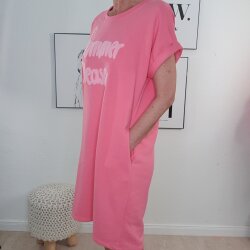 Knielanges Sweat Kleid Summer Please- One Size