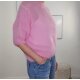 Halbarm Mohair Pullover Fluffy Short- One Size