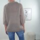 3/4 Arm Mohair Pullover Fluff- One Size