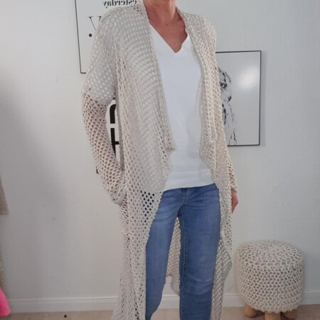 Lochstrick Überwurf Rock- One Size