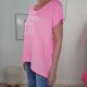 Vokuhila Shirt kurz Namaste- One Size