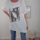 Oversized Shirt Glitter Sneaker- One Size
