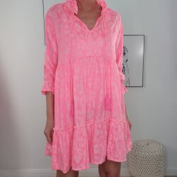 Tunika Kleid Leo & Zebra- One Size Leo Rosa