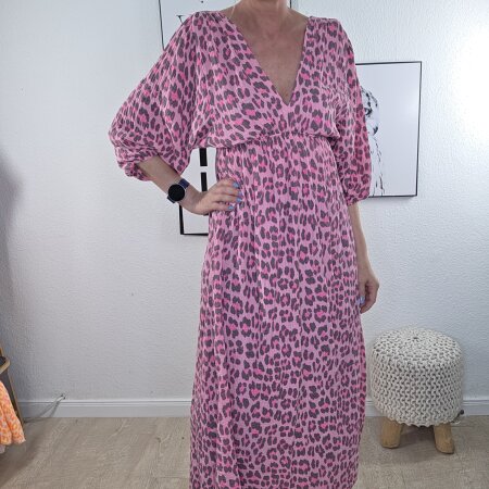 Maxi Musselin Kleid Leo- One Size
