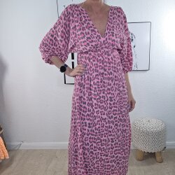 Maxi Musselin Kleid Leo- One Size