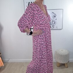 Maxi Musselin Kleid Leo- One Size