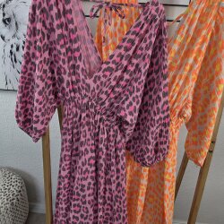 Maxi Musselin Kleid Leo- One Size