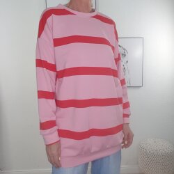 Oversized Sweatshirt Stripe- One size