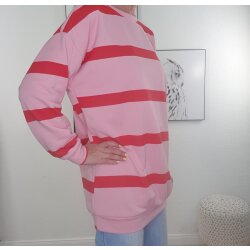 Oversized Sweatshirt Stripe- One size