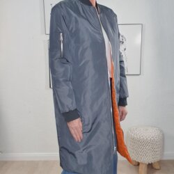 Long Blouson Posy Anthra-S/M