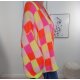 Cardigan Neon Chess- One Size