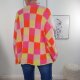 Cardigan Neon Chess- One Size