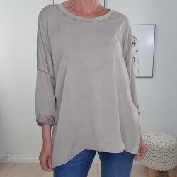 Oversized Shirt Oil Wash- One Size