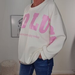 Weiches Sweatshirt Good Luck- One Size