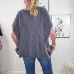 Oversized Strick Weste Fluffy Mohair- One Size