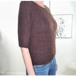 Halbarm Mohair Pulli Braid- One Size
