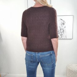 Halbarm Mohair Pulli Braid- One Size