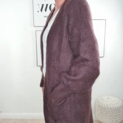 Mohair Strickmantel Fluff- One Size