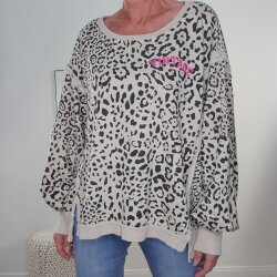 Oversized Sweatshirt Vintage Leo- One Size