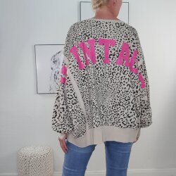 Oversized Sweatshirt Vintage Leo- One Size