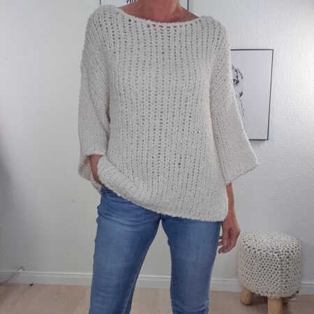 Bouclé Pullover Banda- One Size