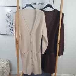 Geknöpfter Strickmantel Zora- One Size