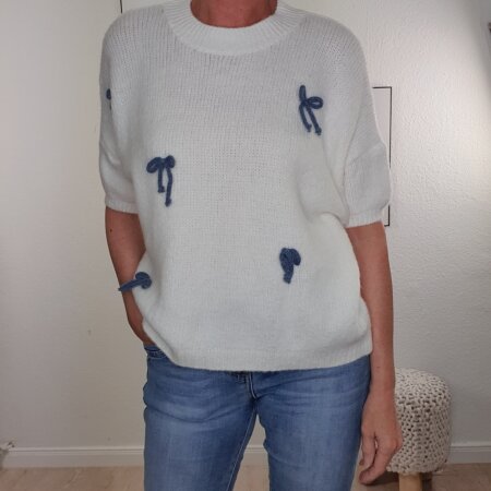 Halbarm Pullover Little Bow- One Size