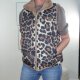 Fake Fur Wende Weste Leo- One Size