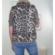Fake Fur Wende Weste Leo- One Size
