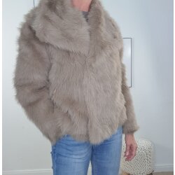 Fake Fur Jacke Donna- One Size