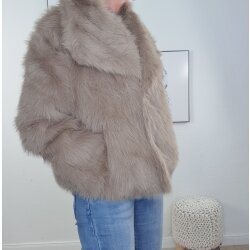 Fake Fur Jacke Donna- One Size