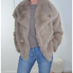 Fake Fur Jacke Donna- One Size