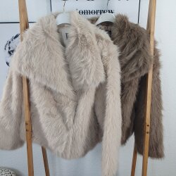Fake Fur Jacke Donna- One Size