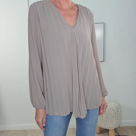 Blusenshirt Plissee- One Size