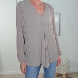Blusenshirt Plissee- One Size