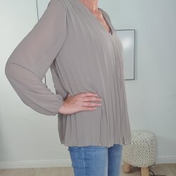 Blusenshirt Plissee- One Size