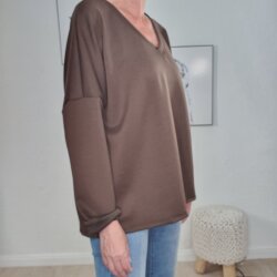 V- Neck Sweatshirt Katia- One Size