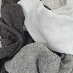 Kuschelwolle Dreiecksschal Uni